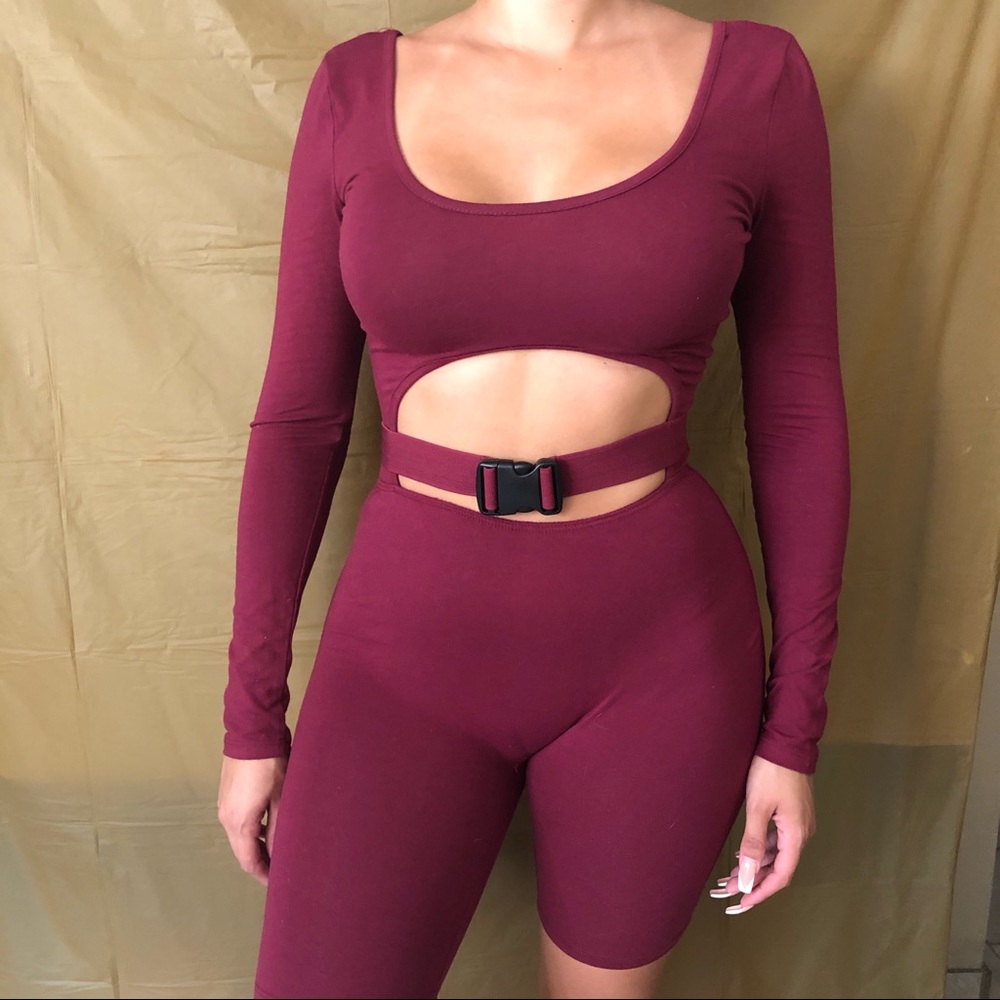 Burgundy Bodysuit